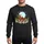 Basset Hound Lovers' Whimsical Christmas Santa Sleigh Ride with Eight Tri-Color Basset Hounds, Snowflakes & Trees Sweatshirt - 1