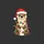 Holiday Fans' Charming Cartoon Otter, Red Santa Hat, Creamy Face, Tangled Vibrant Multi-Color Christmas Lights, Bold Flat Color Style Sweatshirt - 2