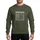 Women's Personalized Makayla Humorous Nutrition Facts Label Parody Light Grey Text on Vibrant Green Sweatshirt - 1