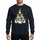 Bird Lovers' Whimsical Flat-Color Pelican Christmas Tree with Holly, Red Berries & Gold Stars Sweatshirt - 1