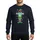 Christmas Family Fun Lovers Whimsical Elf Legs Red-White Striped Stockings Green Shoes Gold Bells Brown Belt Humorous White Text Green-Red Hat White Snowflake Art Sweatshirt - 1