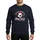 Christmas Soccer Fans' Humorous Black & White Soccer Ball Red Santa Hat JINGLE BALLS Design Sweatshirt - 1