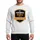 Grandfathers' Vintage Golden Yellow Shield Distressed Granddaddy Marquee Text Emblem Sweatshirt - 1
