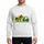 Kids' Whimsical Brown Horse Green Tractor Farm Scene Soft Yellow Sun Blue Sky Applique Style Sweatshirt - 1