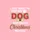 Pet Lovers' & Christmas Movie Fans' Whimsical Dog Paw Print & Festive Red Green Outline Christmas Lettering Sweatshirt - 2