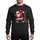 Hockey Fans & Christmas Enthusiasts Dabbing Santa Claus Hockey Player Festive Lights Red Green Orange Blue Art Sweatshirt - 1