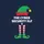 Holiday Tech Lovers' Whimsical Elf Hat Padlock Design, Candy Cane Striped Legs, Green Shoes, Yellow Bells & White Text Sweatshirt - 2