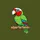Wildlife Lovers' Vibrant Lime Green Amazon Parrot Flat Cartoon Art White Crown Scarlet Patch Sweatshirt - 2