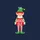 Christmas Group Cheerful Green & Red Cartoon Elf Design with Striped Socks and Whimsical 'THE GOOD ELF' Text Sweatshirt - 2