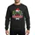 Snowboarding Fans' Illustrative Festive Winter Humor with Santa Hat Holly Snowflakes Bright Green Red Text Sweatshirt - 1