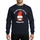 Christmas Foodies' Playful Red Hat Gnome & Golden Krumkake Whimsical Design Sweatshirt - 1