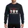 Dentistry Lovers' Whimsical Christmas Snowman Santa Reindeer Tooth Graphic Red Green Holly Text Sweatshirt - 1