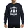 Christmas Skeptics' Distressed White Bah Humbug Snowman Stockings Candy Cane Banners Sweatshirt - 1