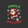 Holiday Football Enthusiasts' Dabbing Santa Soccer Ball Green Jingle Red Ballers Festive Artwork Sweatshirt - 2
