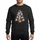 Family Holiday Fans' Playful Gray Koala Christmas Tree Red Santa Hats Green Leaves Multi-Color Lights Orange Star Sweatshirt - 1