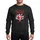 Christmas Celebrators & Bowling Enthusiasts Vibrant Bowling Santa with Red Ball, White Pins, Green Holly, and Festive Merry Christmas Script Sweatshirt - 1