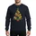 Music Lovers' Golden Yellow Red Green Brass Instrument Christmas Tree with Poinsettias Holly Star Gift Box Sweatshirt - 1