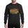 Norwegian Christmas Lovers' Whimsical God Jul Gnomes Red Gold Green Folk Art Filigree Script Sweatshirt - 1