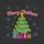 Holiday Enthusiasts' Vibrant Cartoon Christmas Tree, Red Blue Gold Ornaments, Festive Gifts & Merry Christmas Text Sweatshirt - 2