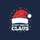 Holiday Activity Organizers' Festive Red Santa Hat, White ACTIVITY DIRECTOR CLAUS Text, Colorful Lights, Blue Snowflakes Sweatshirt - 2