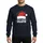 Holiday Activity Organizers' Festive Red Santa Hat, White ACTIVITY DIRECTOR CLAUS Text, Colorful Lights, Blue Snowflakes Sweatshirt - 1