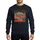 Humorous Holiday Foodie's Retro Distressed Mac & Cheese Typography Burnt Orange Teal Gold Holly Sweatshirt - 1