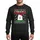 Dog Lovers' Ugly Christmas Sweater Style Fluffy White Dog Red Green Pixel Knit Art Sweatshirt - 1