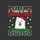 Dog Lovers' Ugly Christmas Sweater Style Fluffy White Dog Red Green Pixel Knit Art Sweatshirt - 2