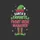 Front Desk Manager Professionals' Whimsical Cranberry Green Elf Hat Gift Boxes Christmas Lights Snowflakes Sweatshirt - 2