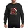 Festive Initial Lovers Red Black Buffalo Plaid Letter R Christmas Santa Hat & Draped Lights Holly Sweatshirt - 1
