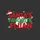 Fijian Christmas Enthusiasts' Distressed Red Green Santa Hat Hibiscus Snowflake Typographic Design Sweatshirt - 2
