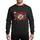 Fijian Christmas Enthusiasts' Distressed Red Green Santa Hat Hibiscus Snowflake Typographic Design Sweatshirt - 1