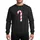 Pink Christmas Aesthetic Fans' Sleek Stylized Candy Cane Vibrant Bubblegum Pink White Diagonal Stripe Periwinkle Outline Sweatshirt - 1