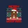 Bloodhound Lovers' Red Green White Pixelated MERRY WOOFMAS Ugly Christmas Sweater Dog Design Sweatshirt - 2