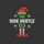 Festive Families' Whimsical 'THE SIDE HUSTLE ELF' with Red Green Elf Hat, Striped Legs, Golden Bells, & Snowflakes Sweatshirt - 2