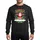 Birthday Celebrants' Merry Birthday To Me Red Green Santa Snowdrift Party Design Sweatshirt - 1