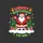 Birthday Celebrants' Merry Birthday To Me Red Green Santa Snowdrift Party Design Sweatshirt - 2