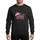 Family Holiday Enthusiast's Gigi Red Black Buffalo Plaid Script Santa Hat Holly Berries Snowflakes Sweatshirt - 1