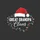 Grandfathers' Distressed Christmas Santa Hat 'GREAT GRANDPA Claus' White Bold & Script Text Multi-Color Vintage Lights Sweatshirt - 2