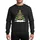 Snowboarders' & Skiers' Whimsical Ski Pole Christmas Tree Golden Star Bright Red Orange Blue Goggle Ornaments Sweatshirt - 1