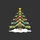 Snowboarders' & Skiers' Whimsical Ski Pole Christmas Tree Golden Star Bright Red Orange Blue Goggle Ornaments Sweatshirt - 2