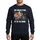 Motorcycle Riders' Festive Christmas Dynamic Biker Santa Chopper with Green Tank, 'OH WHAT FUN IT IS TO RIDE' Text, White Snowflakes Sweatshirt - 1
