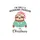 Christmas Lovers' Whimsical Sloth with Red Striped Cap, Mint Green Reindeer Sweater, Dark Grey 'Morning Person On Christmas' Script Text, White Stars Sweatshirt - 2