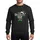 Holiday Families Whimsical 'The Dramatic Elf' Red Green Striped Hat Legs Gold Bells Sweatshirt - 1