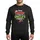 Christmas Enthusiasts' Humorous 'Dear Santa' White Red Lime Green Holly Candy Cane Typography Sweatshirt - 1