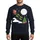 Holiday Enthusiasts Whimsical Santa Grasshopper Reindeer Sleigh, Vibrant Green Red Gold Festive Scene Sweatshirt - 1
