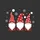 Christmas Lovers' Charming Red White Gnomes Snowflake Star Reindeer Illustration Sweatshirt - 2