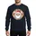 Holiday Enthusiasts' Retro 1950s Winking Santa, Classic Red Hat, Gold Bells, 'Ho Ho Ho' Merry Christmas Aged Design Sweatshirt - 1