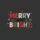 Christmas Enthusiasts' Vibrant Chunky MERRY & BRIGHT Typography, Red Green Pink Teal Holly Stars Snowflakes Sweatshirt - 2