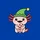 Axolotl Lovers' Whimsical Pink Axolotl Green Elf Hat Red Candy Cane Christmas Cartoon Sweatshirt - 2